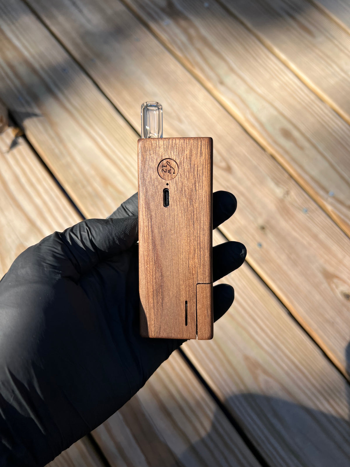 Firewood 11/12 Glass 2 Terp Pill/ marble Stem- Marina