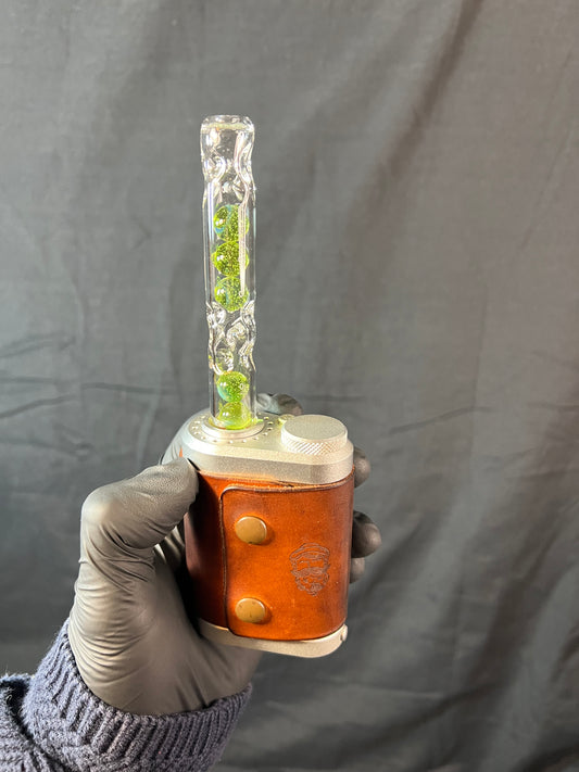 Tinymight Glass 6 Marble Stem w/dimpled mouthpiece - Limeade