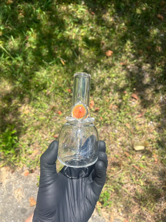 14mm one piece Silver Fume Female Banger Hanger