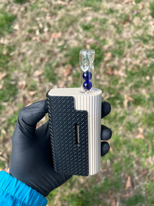 Frolic glass 2 marble Stem - Cobalt