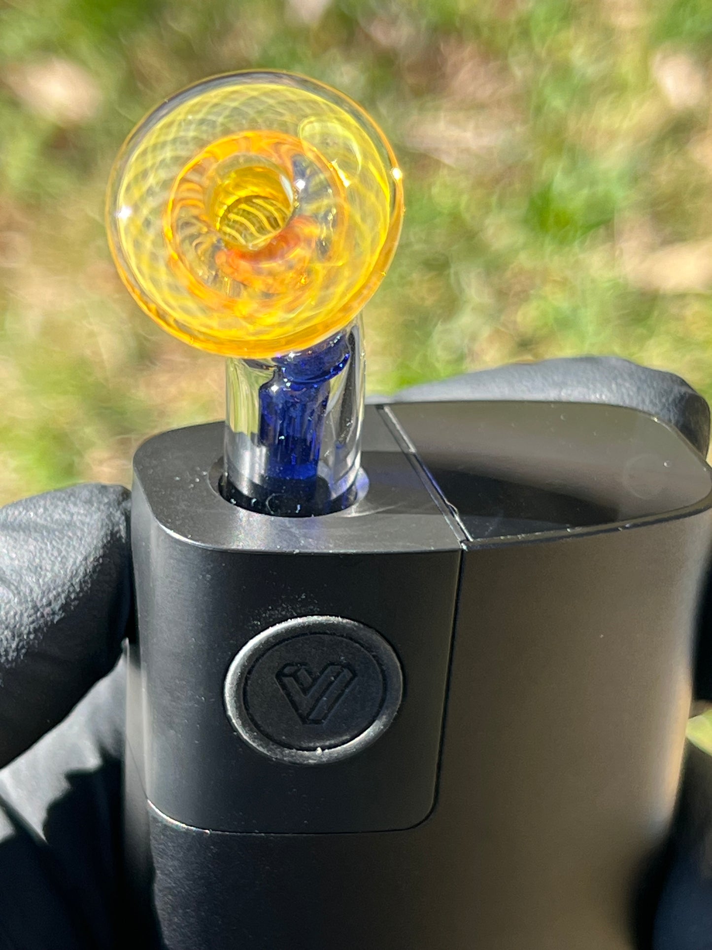 Potv Lobo/ One Glass terp pill/ marble stem w/ Fume Mp - Cobalt