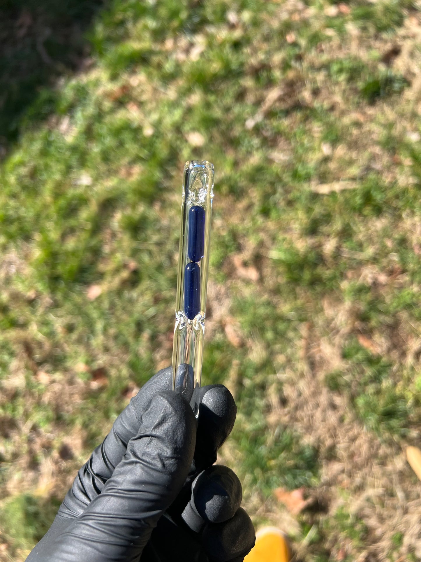 Bakx Glass Terp Pill Stem w/dimpled MP- Cobalt