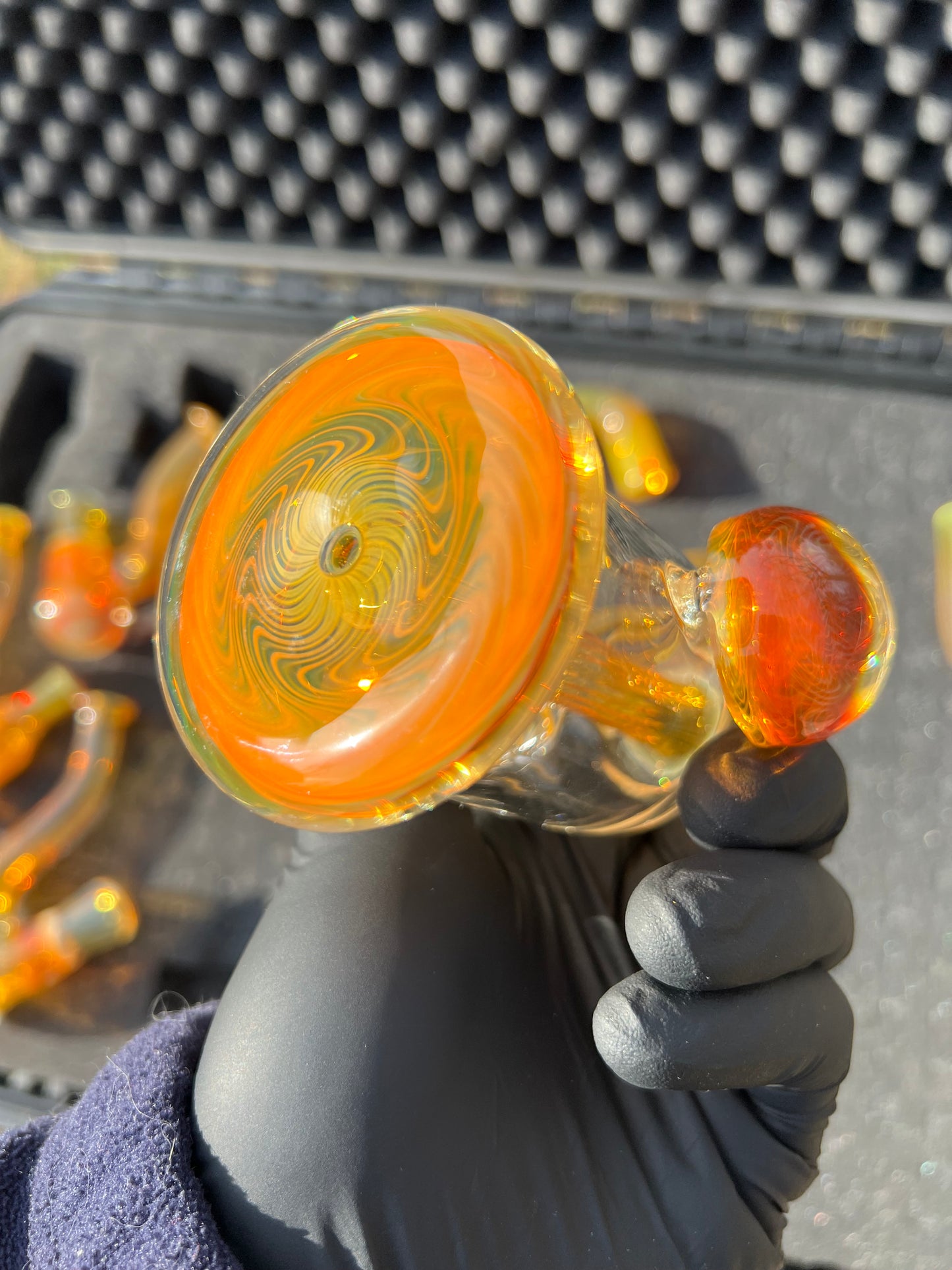 10mm Dewar Bubbler - Silver Fume #2