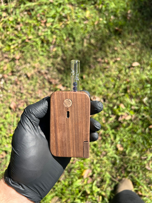 FAT X/ Dynavap Glass Terp Pill/ Marble Stem- Gold Purple #1