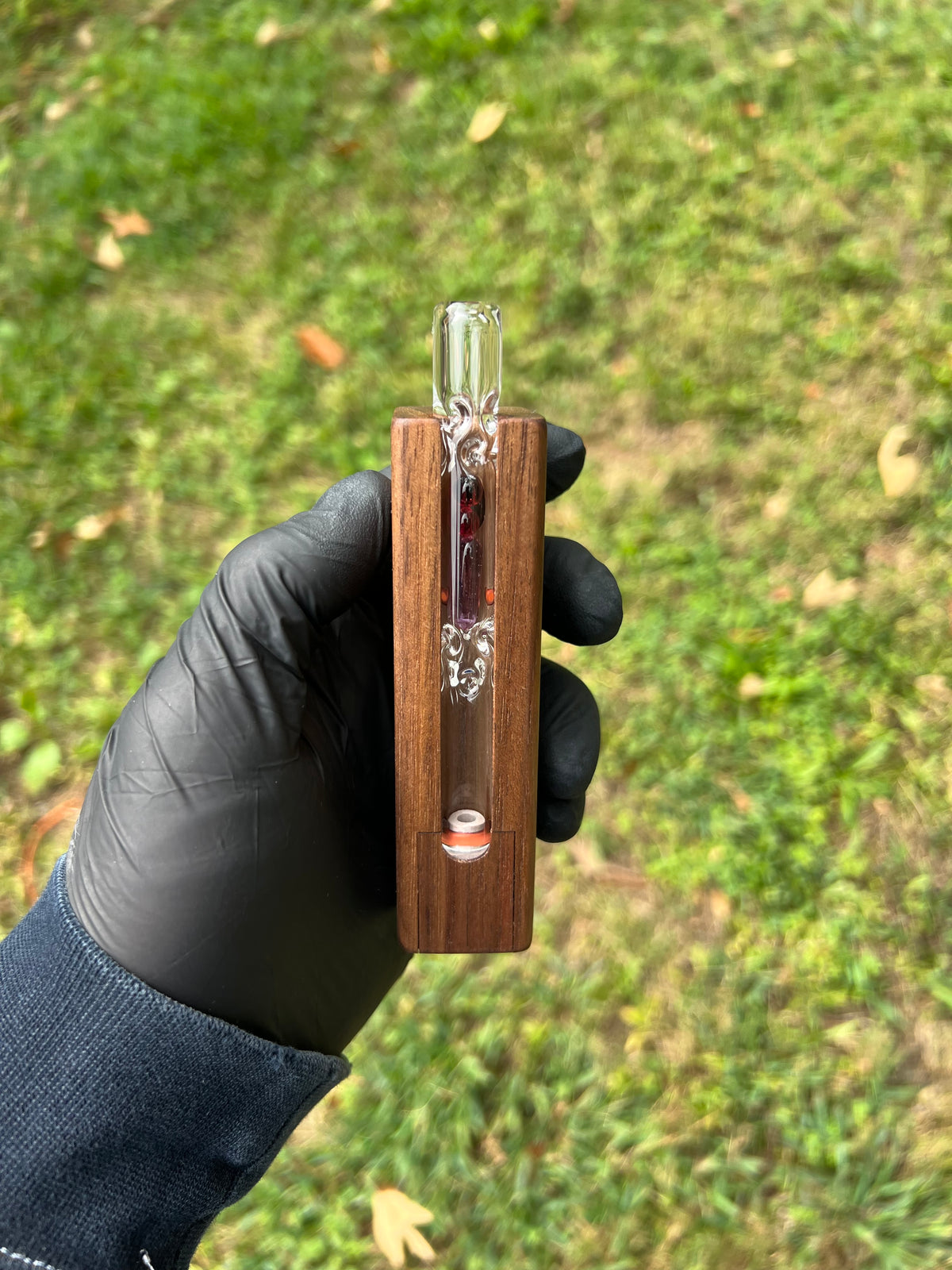 Firewood 11/12 Glass Terp Pill/ marble Stem- Transparent Phoenix #1