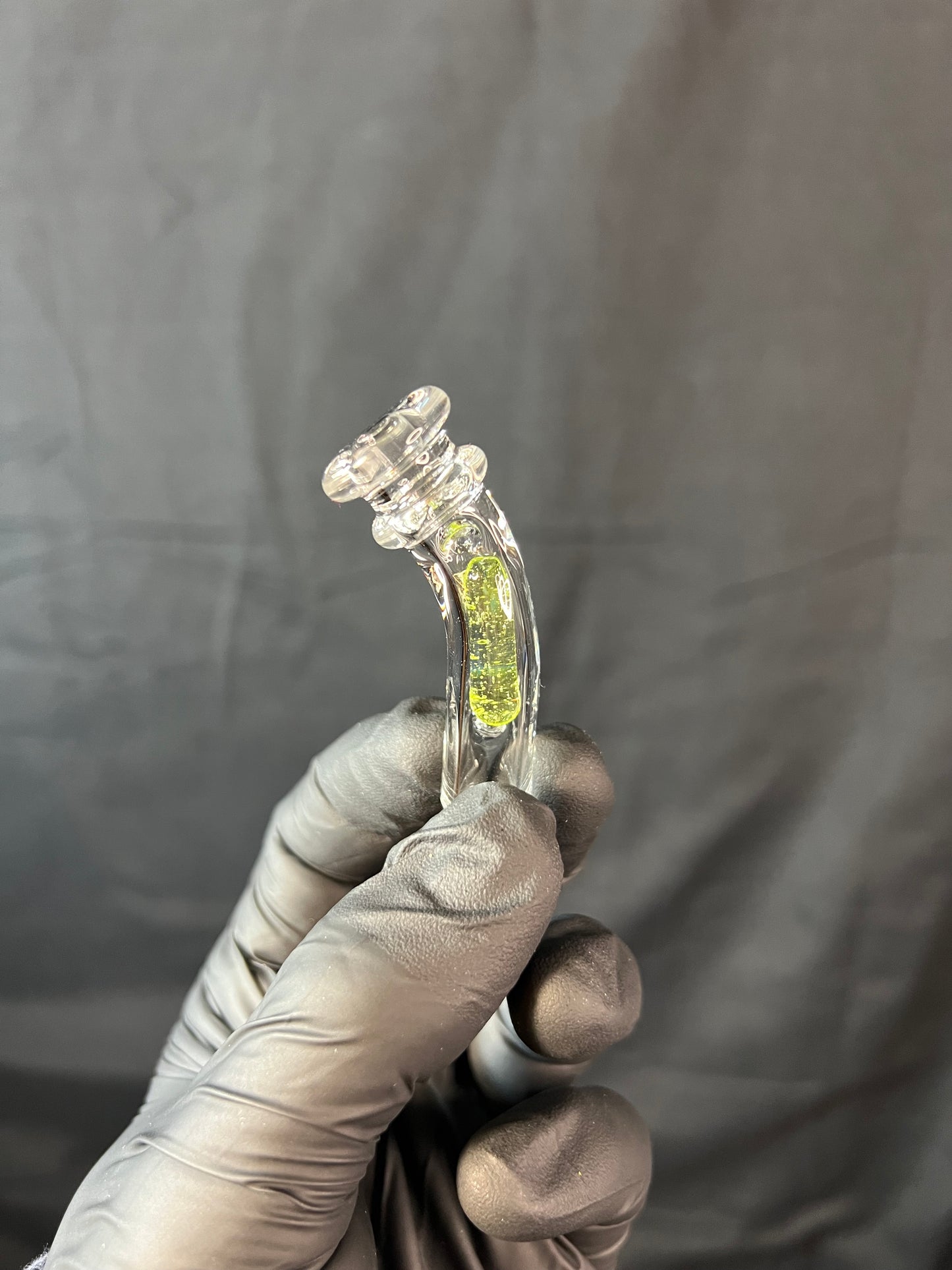 Potv Lobo/ One Glass terp pill stem w/ blown Mp - Limeade