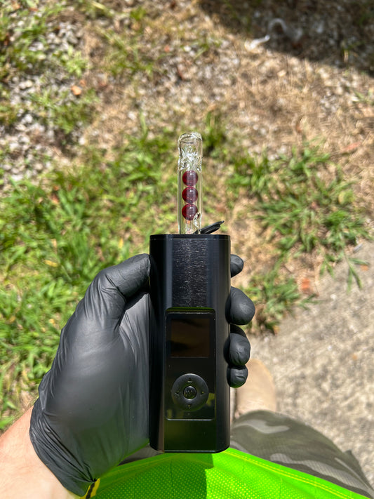 Solo 3 Glass Marble Stem - Red