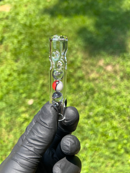 Tinymight Glass 3 Marble Stem w/dimpled mouthpiece - Mew
