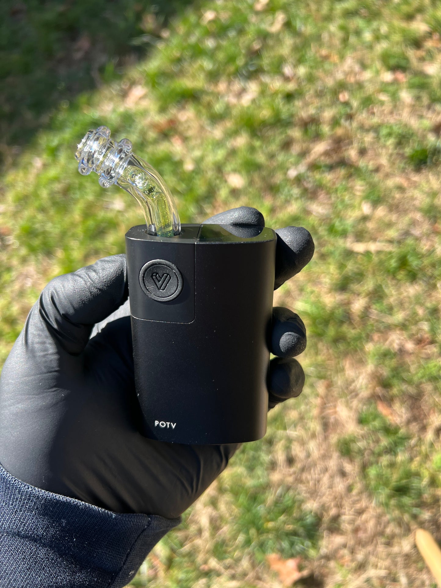 Potv Lobo/ One Glass terp pill/ marble stem w/ blown Mp - limeade #1