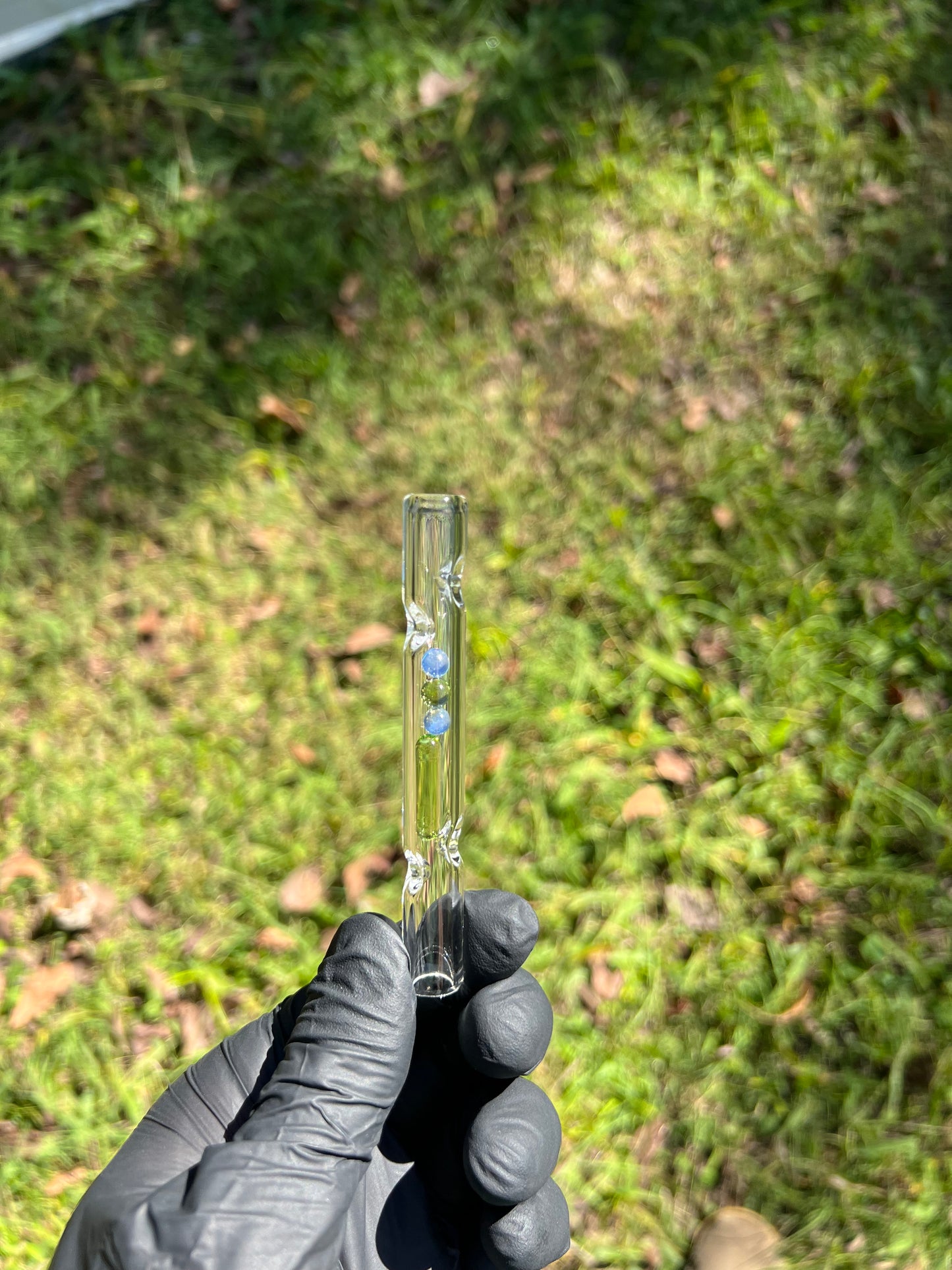 FAT X/ Dynavap Glass Terp Pill/ Marble Stem- Absinthe/ Ghost