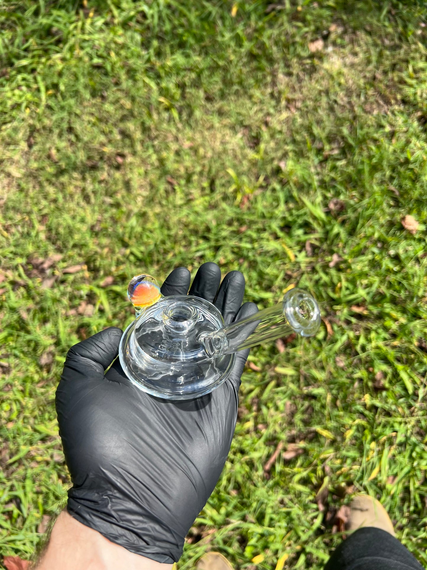 14mm dry rig w/ silver fume Marble- #3