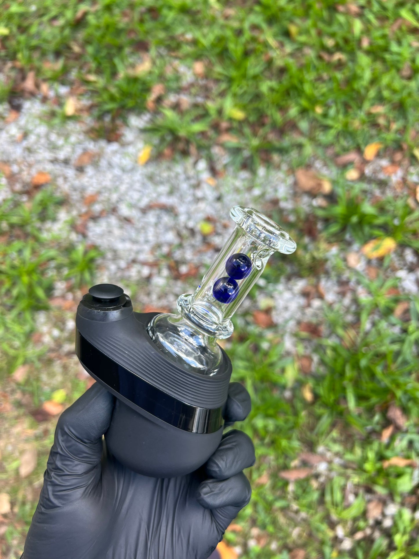 Puffco Peak Dry Marble Top - Cobalt Blue