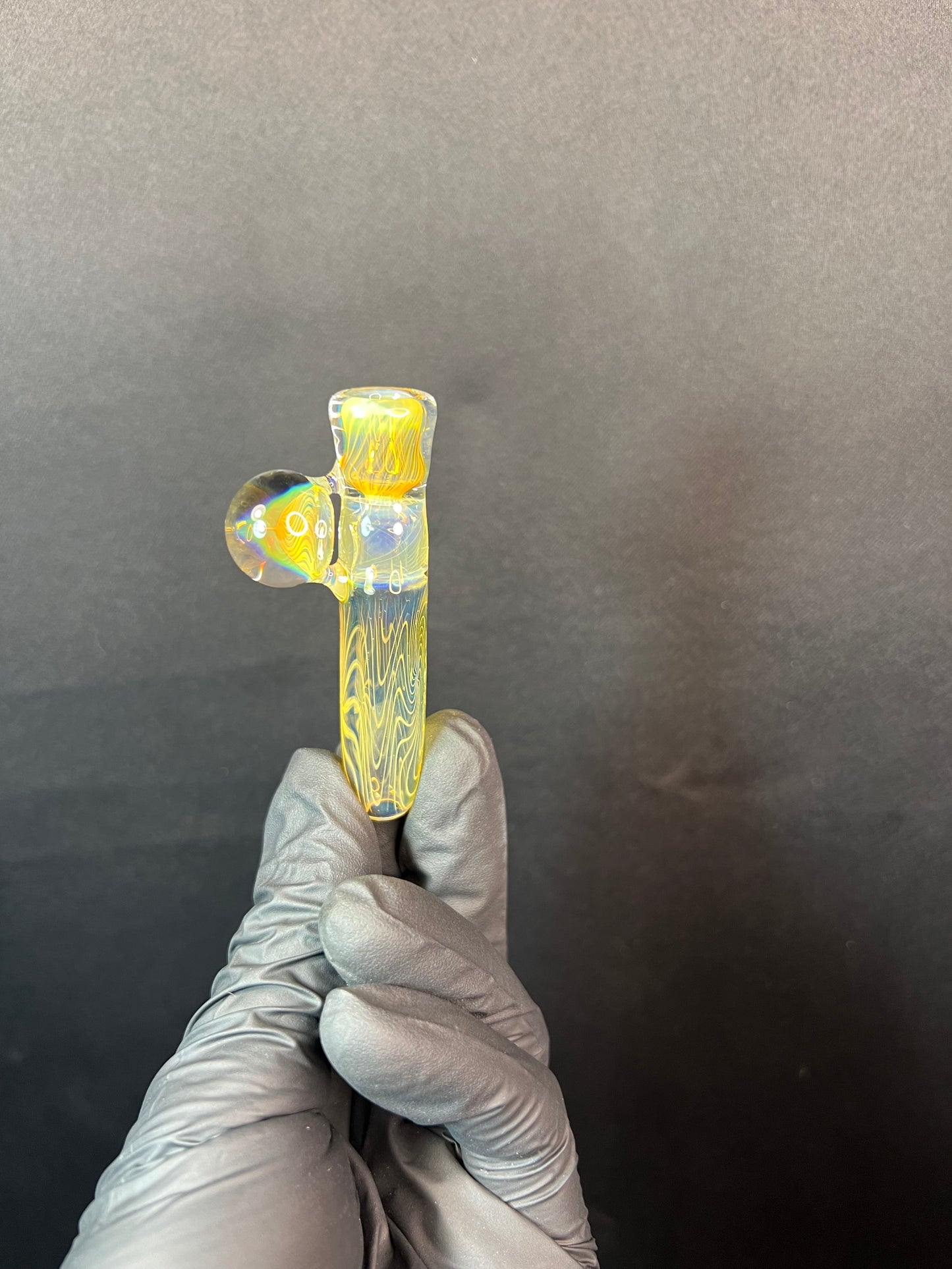 Onehitter w/ marble - Silver Fume