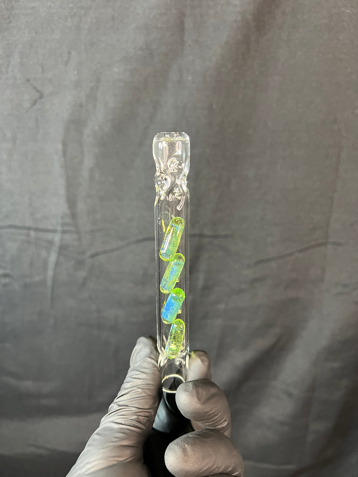 Tinymight Glass 4 Terp Pill Stem w/ dimpled mouthpiece - Limeade