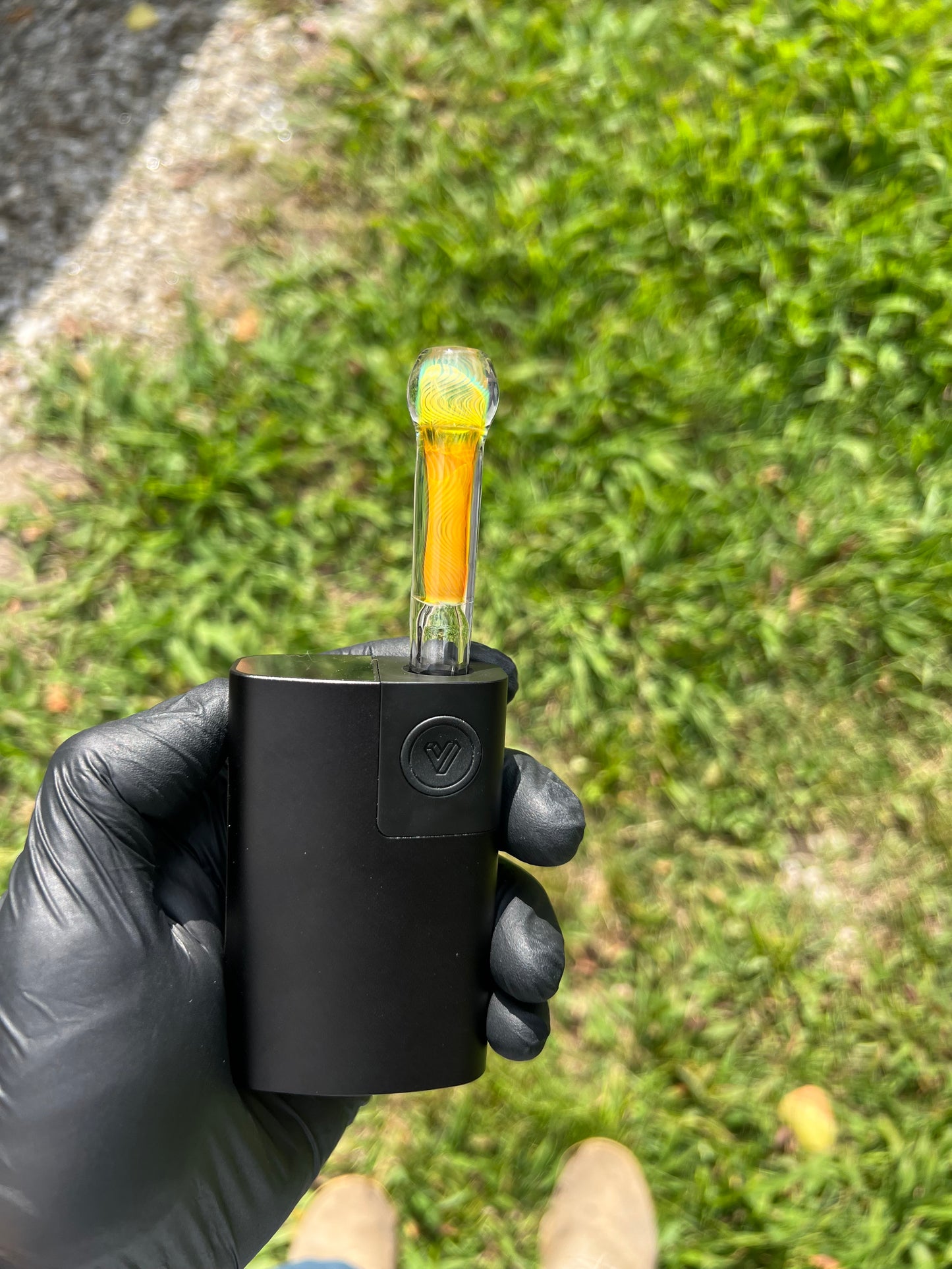 Potv Lobo/ One Glass stem- Silver Fume #1