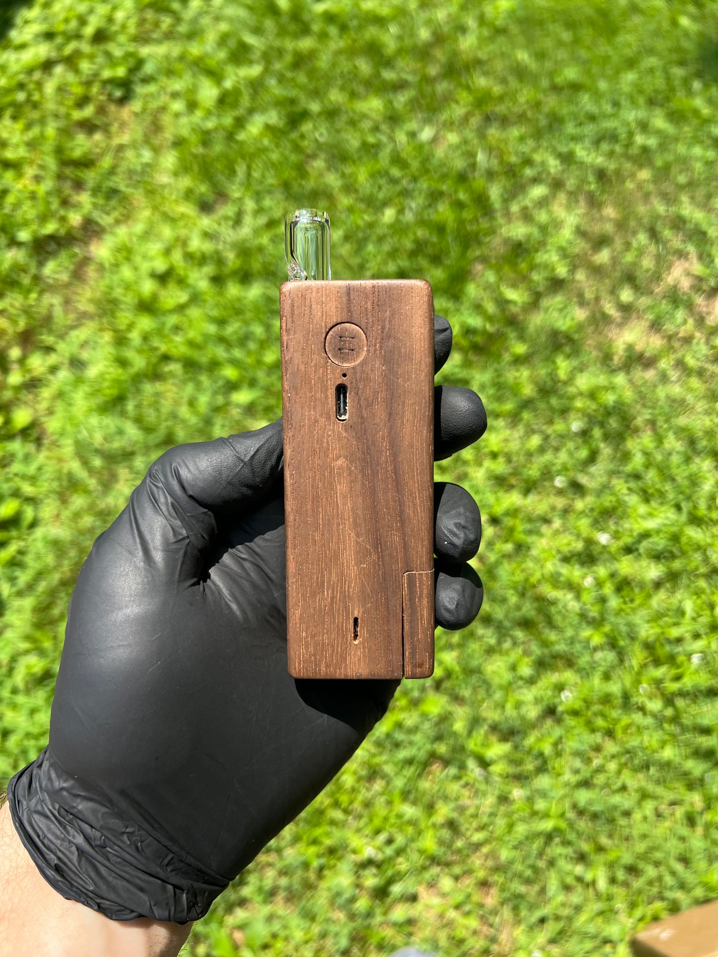 Firewood 11/12 Glass 2 Terp Pill Stem- Blue Honey