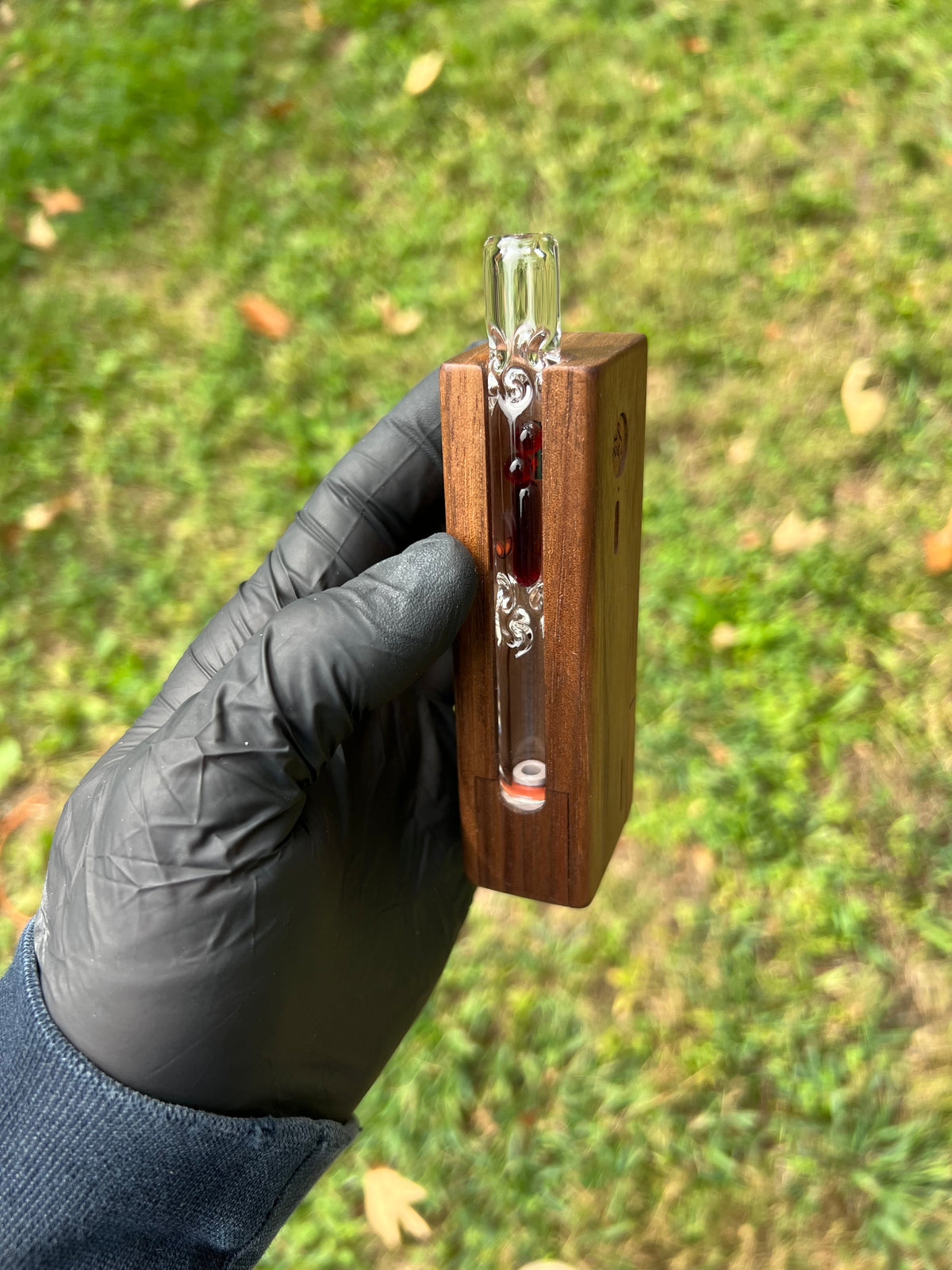 Firewood 11/12 Glass Terp Pill/ marble Stem- Transparent Phoenix #2