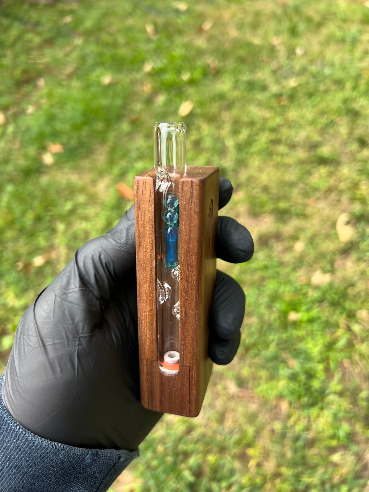 Firewood 11/12 Glass Terp Pill/ marble Stem- Marina