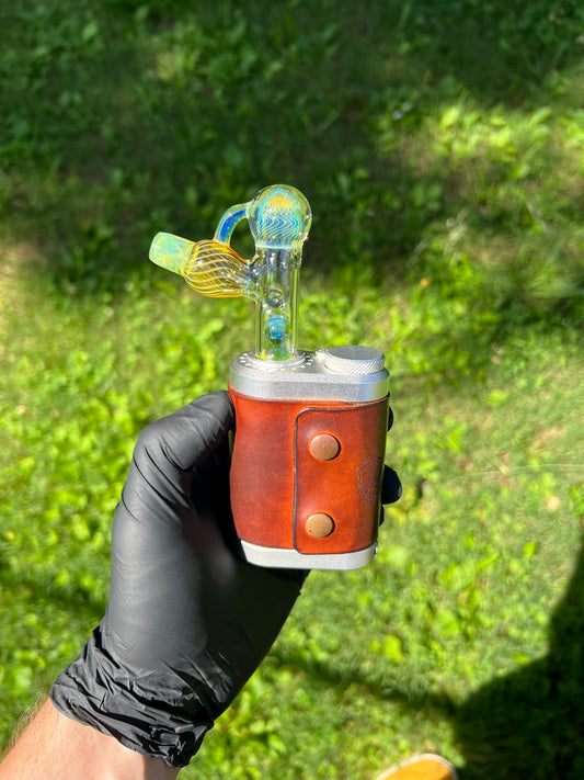 Tinymight Glass 3 Marble Stem implosion- Limeade #2