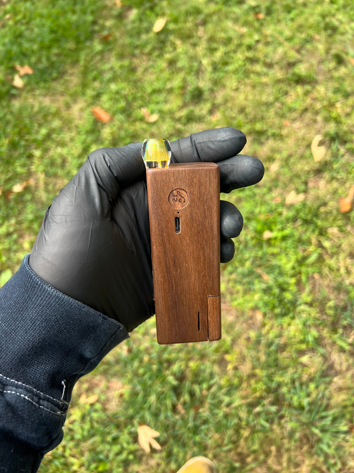 Firewood 11/12 Glass Terp Pill/ marble Implosion stem- opaline