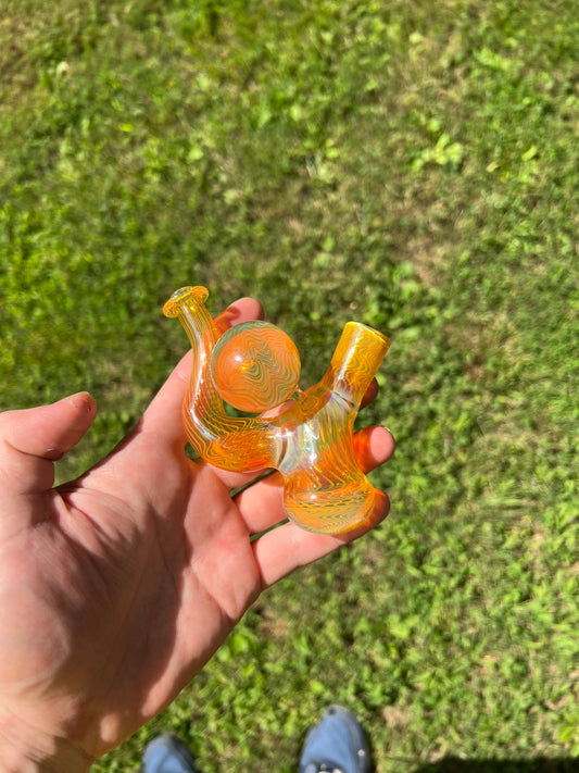 14mm Angled Sherlock - Silver Fume