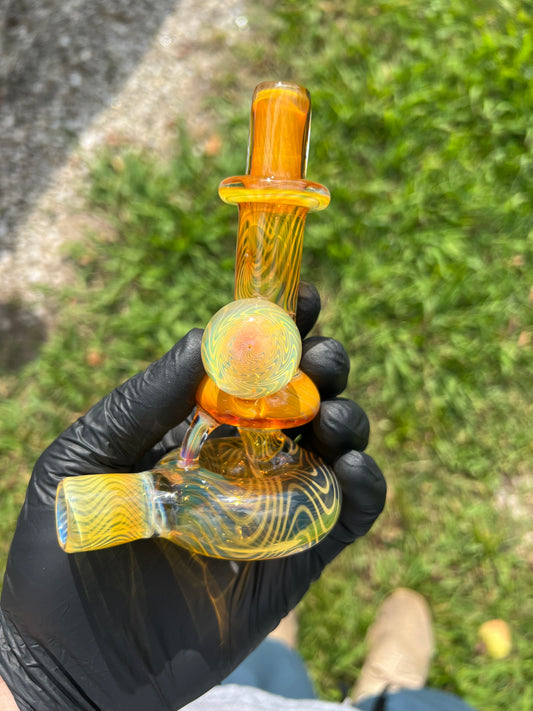 14mm Dry Donut Hammer- Silver Fume