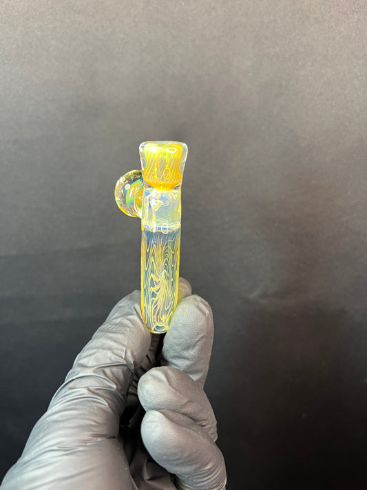 Onehitter w/ marble - Silver Fume