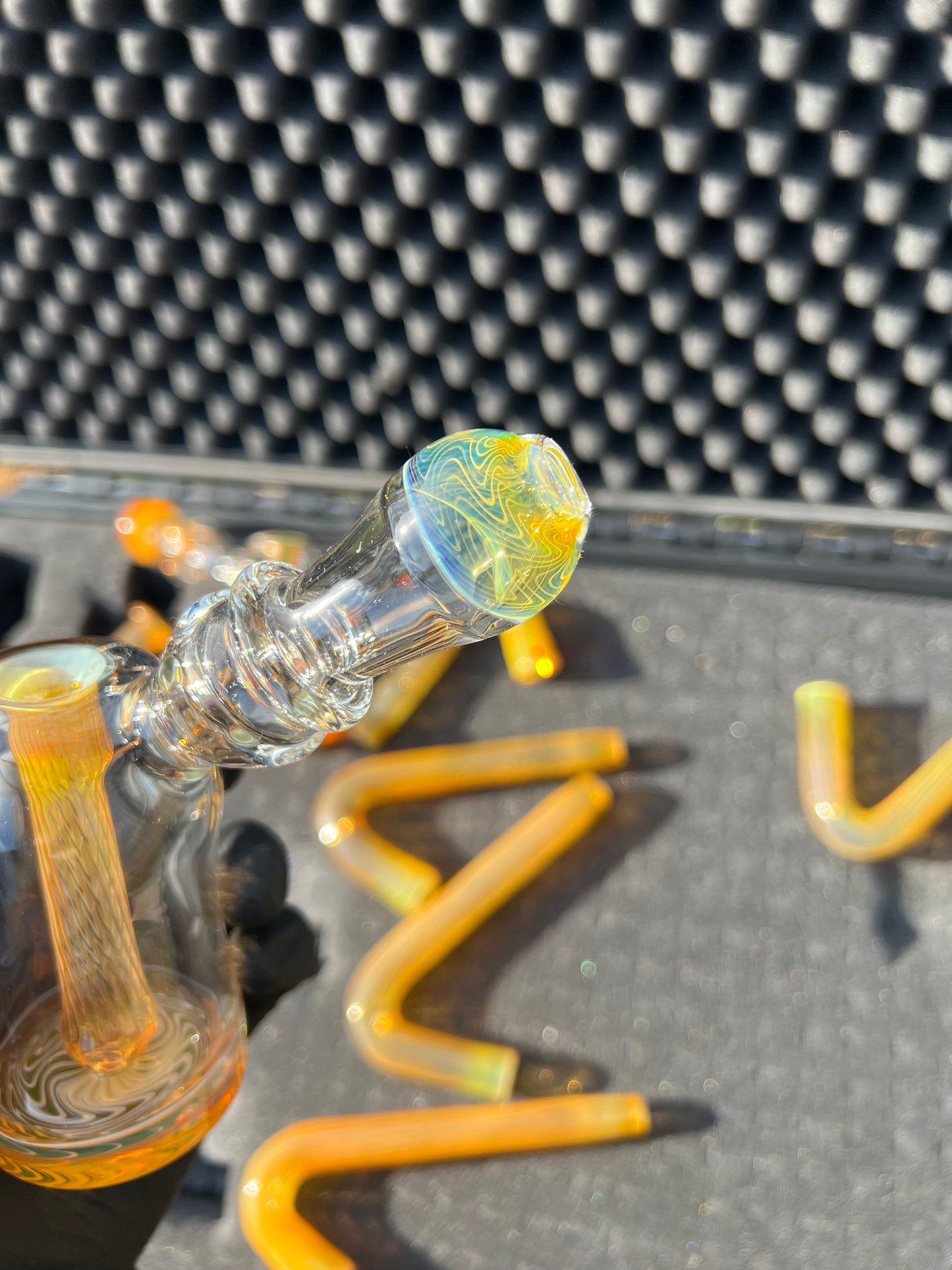 10mm Dewar Bubbler - Silver Fume #1
