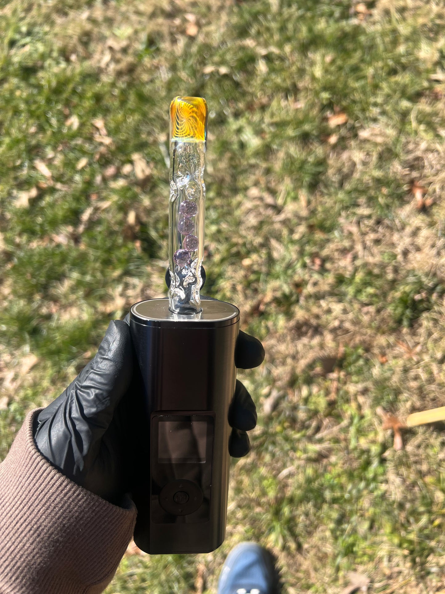 Solo 3 Glass Marble Stem w/ Fume Mp- purple