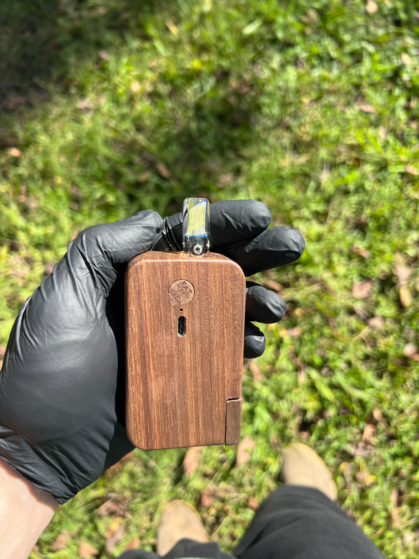 FAT X/ Dynavap Glass Terp Pill/ Marble Stem w/ Silver Fume MP- Marina