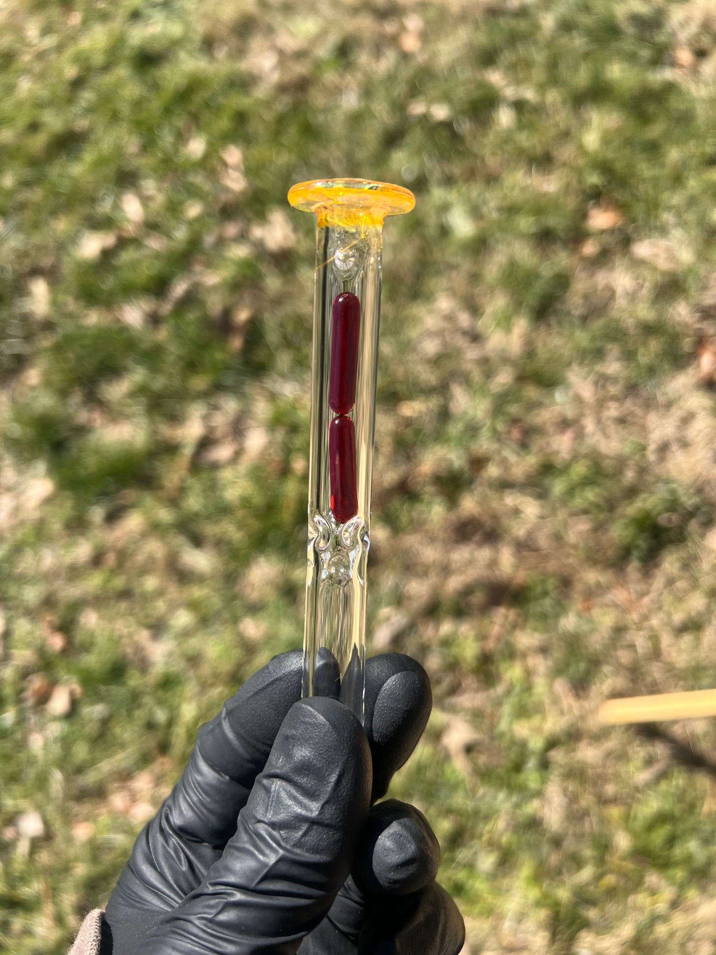 Firewood 11/ Dynavap Glass Terp Pill/ Stem w/Fume MP- Red