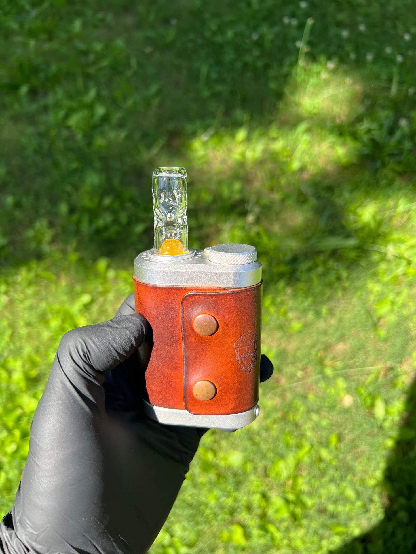 Tinymight Glass 2 Marble Stem w/dimpled mouthpiece - Crush