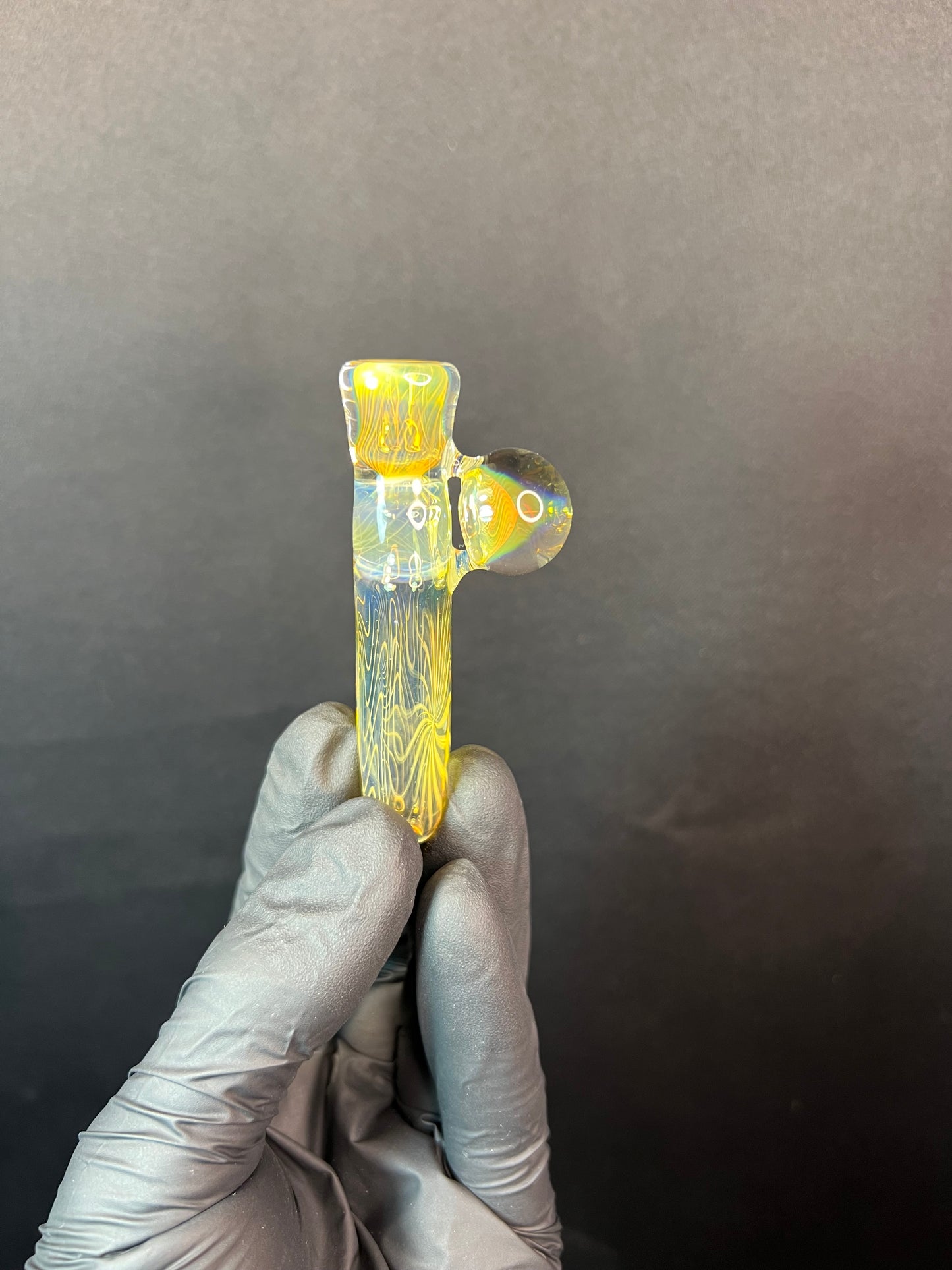 Onehitter w/ marble - Silver Fume