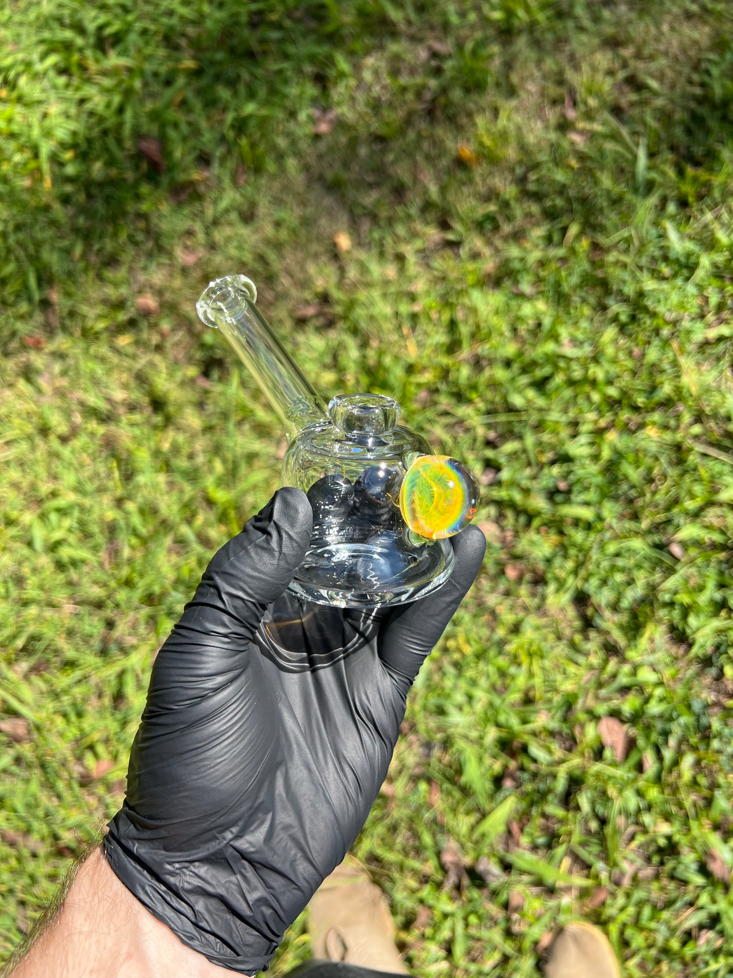 14mm dry rig w/ silver fume Marble- #1