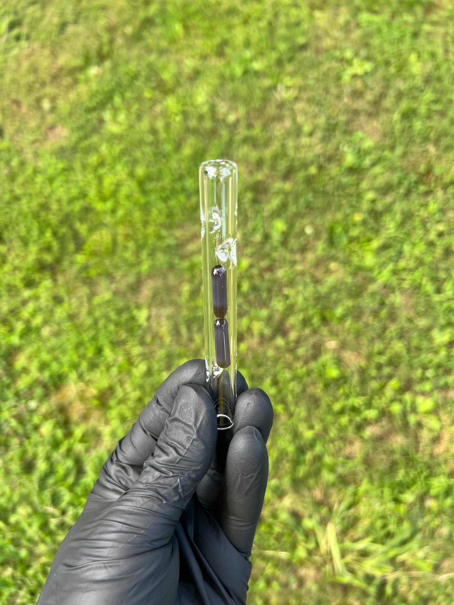 Firewood 11/ Glass 2 Terp Pill Stem- BlackBerry jam