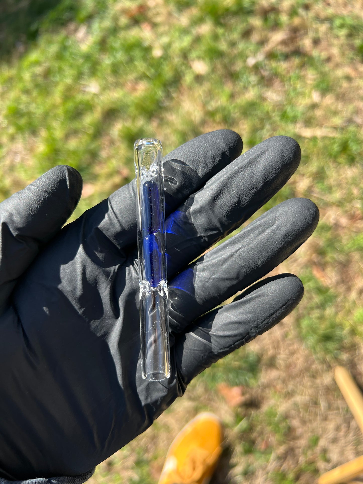 Bakx Glass Terp Pill Stem w/dimpled MP- Cobalt