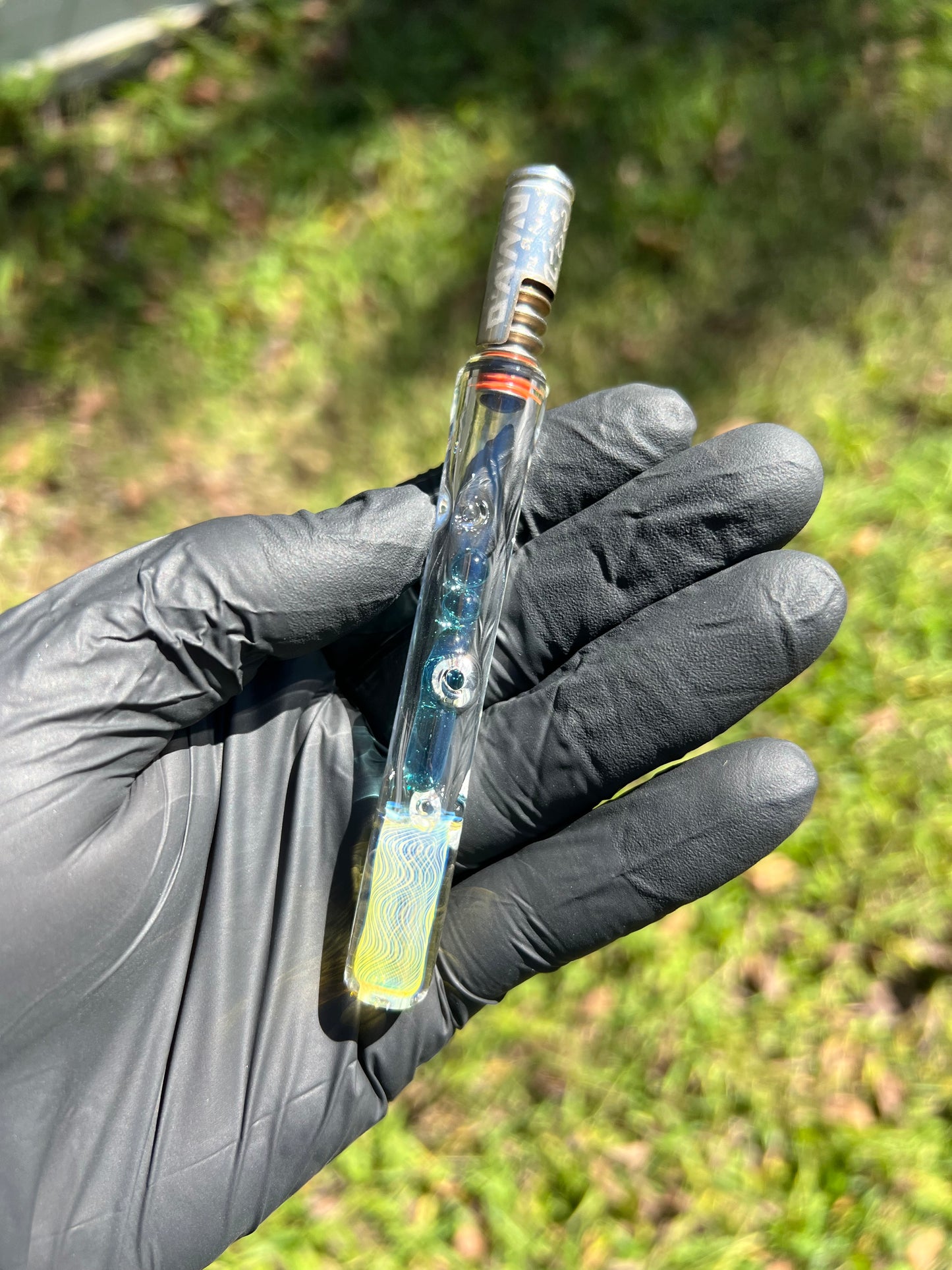 Dynavap Stem w/ Silver Fume MP and Marbles- Marina