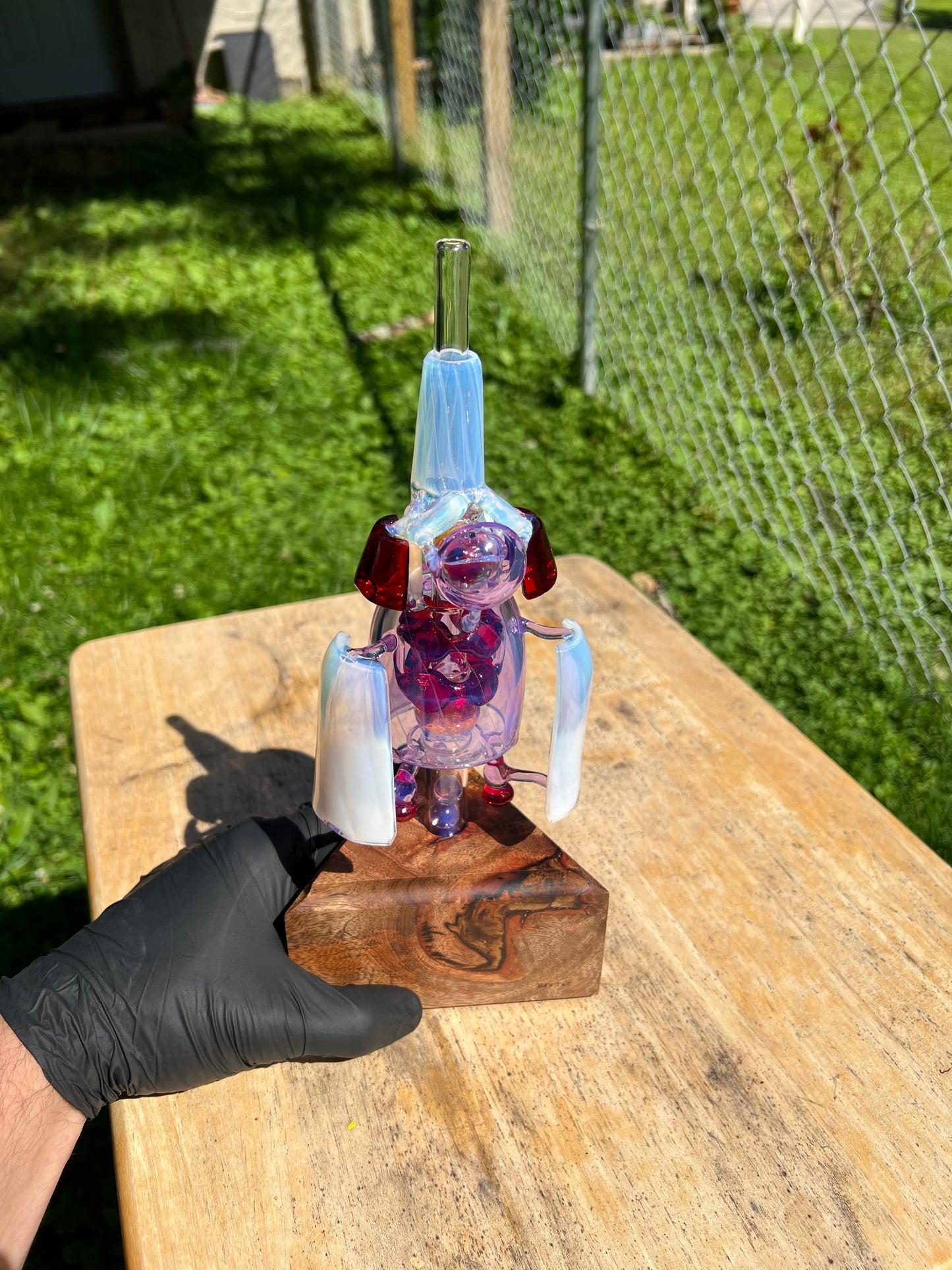 Tinymight Star-Fighter - Amethyst Opal/Red/ Moonlight White Opal