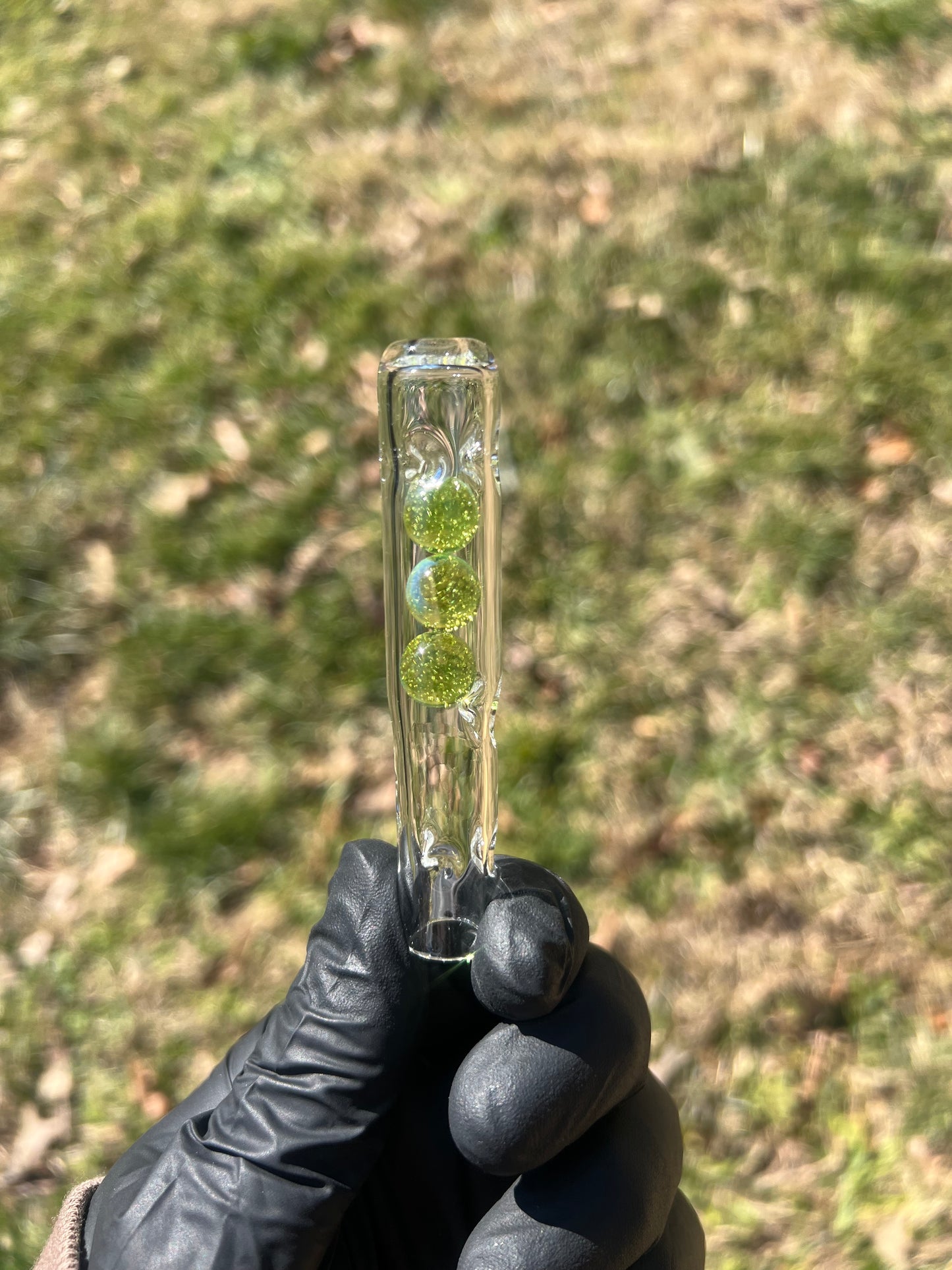 Solo 3 Glass Marble Stem - Limeade #1