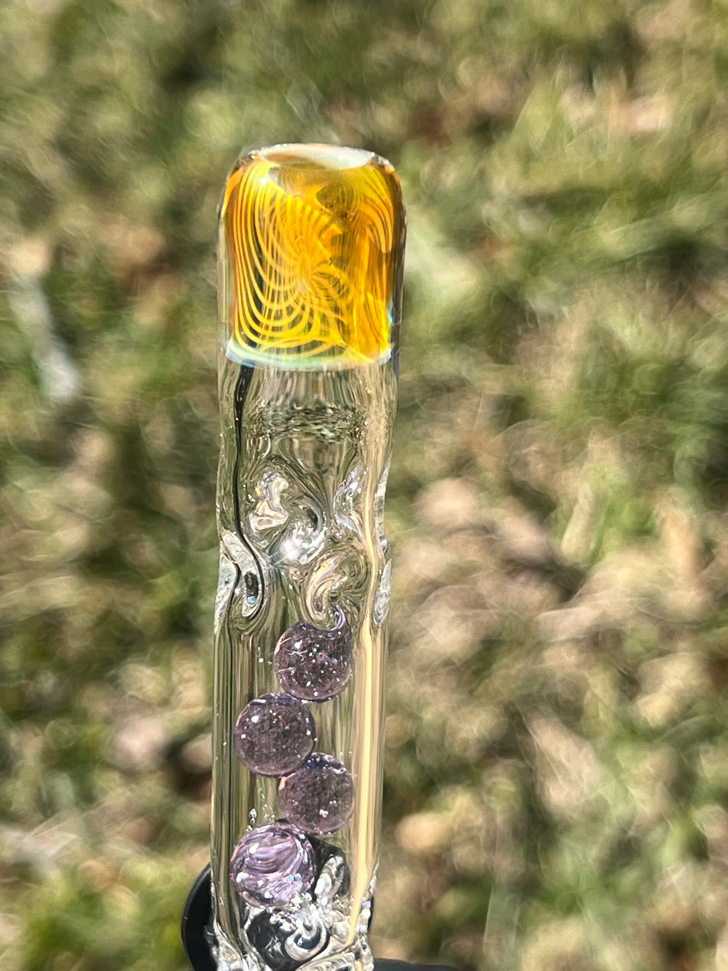 Solo 3 Glass Marble Stem w/ Fume Mp- purple