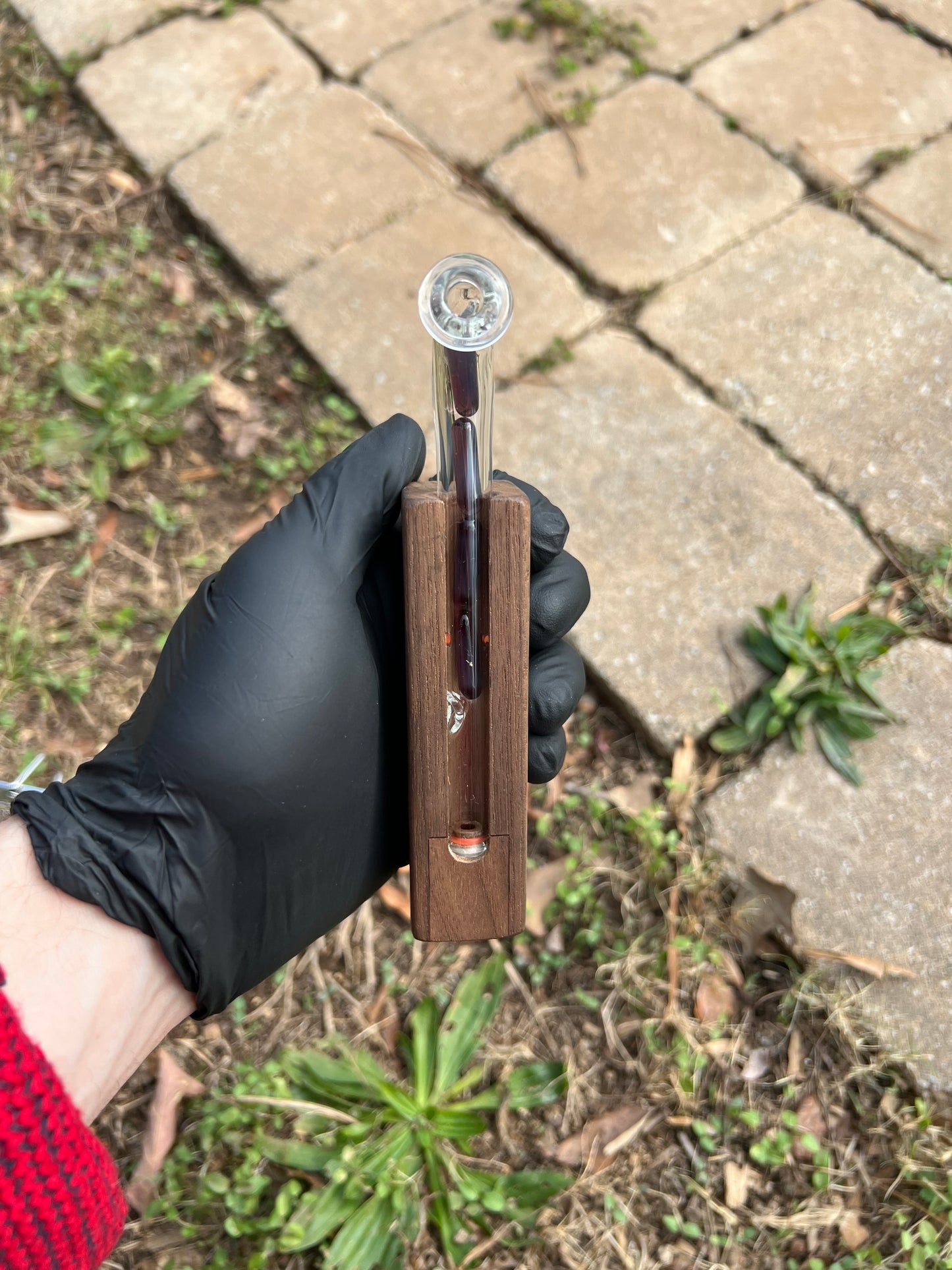 Firewood 11/ Dynavap Glass 4 Terp Pill Stem- BlackBerry jam