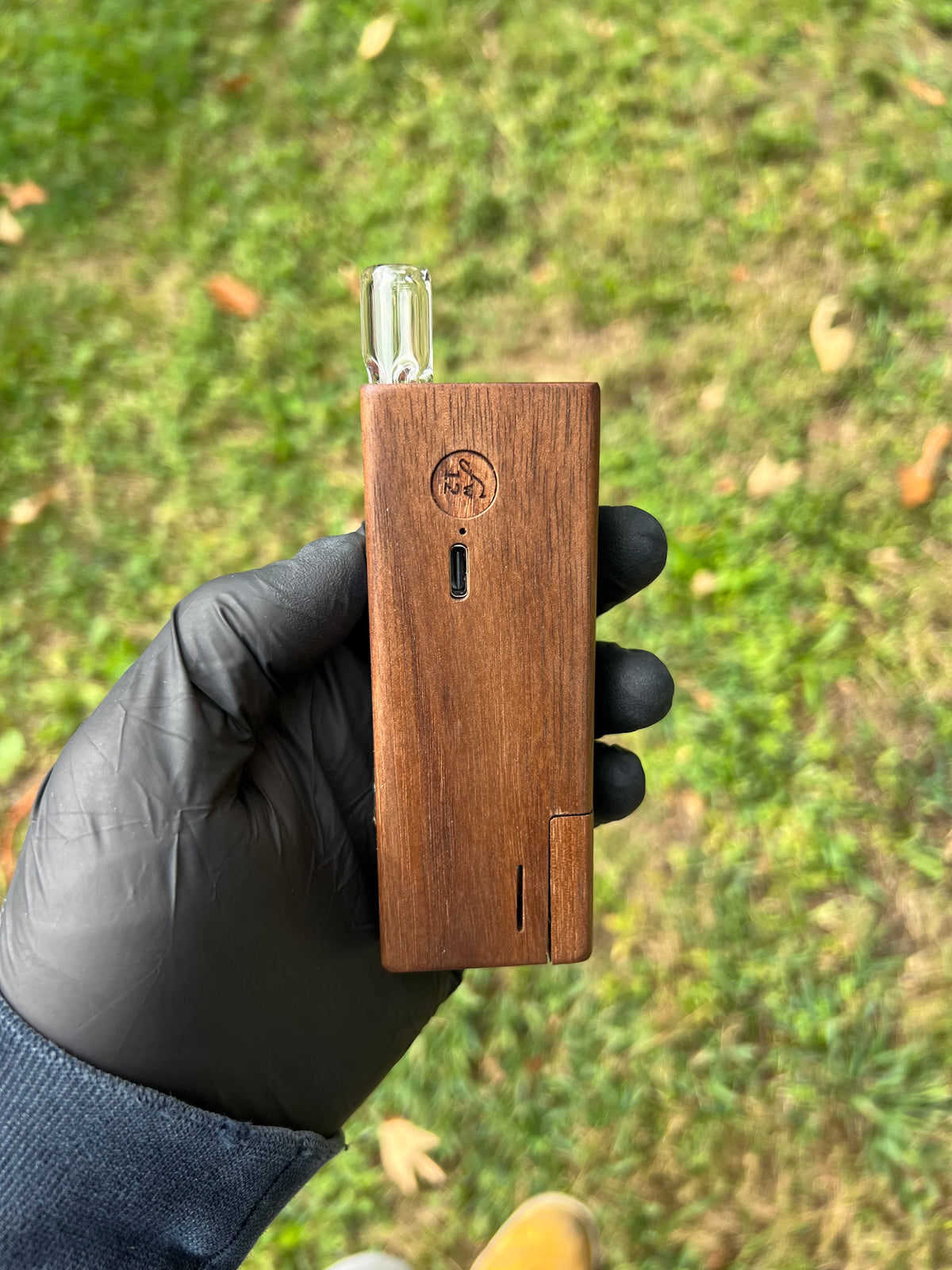 Firewood 11/12 Glass Terp Pill/ marble Stem- Amethyst Opal