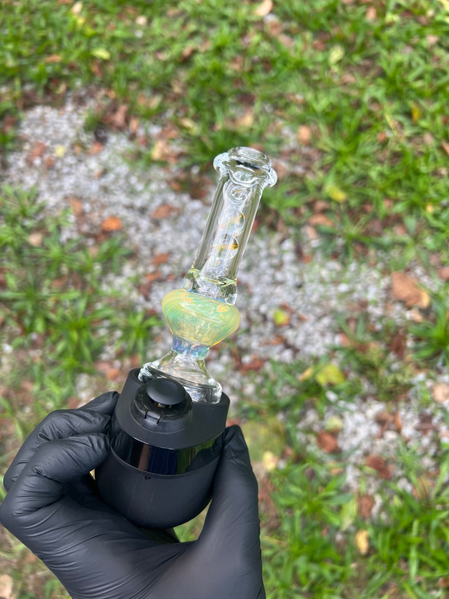 Puffco Peak Dry Marble Top - Silver Fume