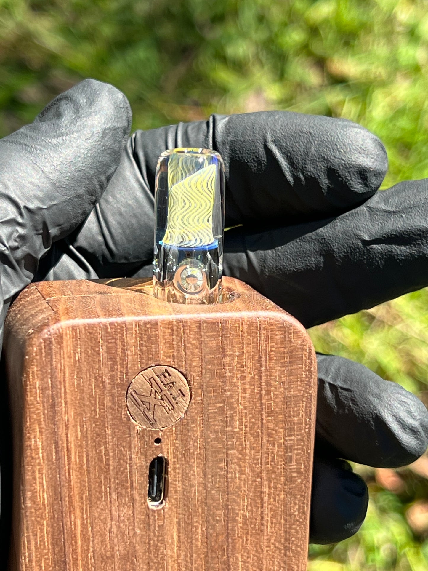 FAT X/ Dynavap Glass Terp Pill/ Marble Stem w/ Silver Fume MP- Marina