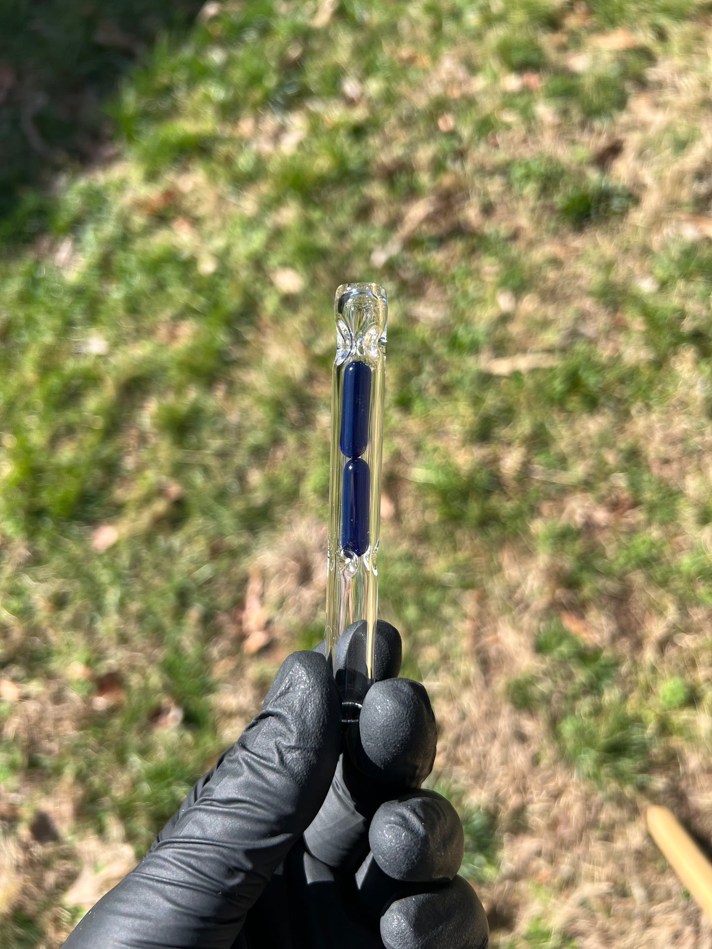 Bakx Glass Terp Pill Stem w/dimpled MP- Cobalt