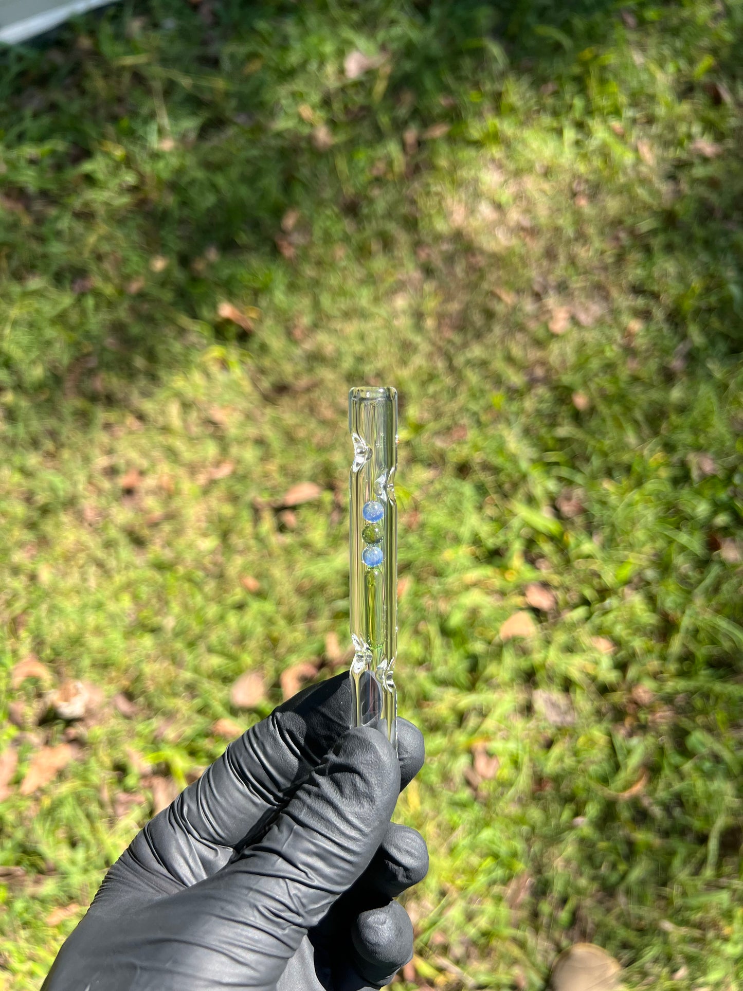 FAT X/ Dynavap Glass Terp Pill/ Marble Stem- Absinthe/ Ghost