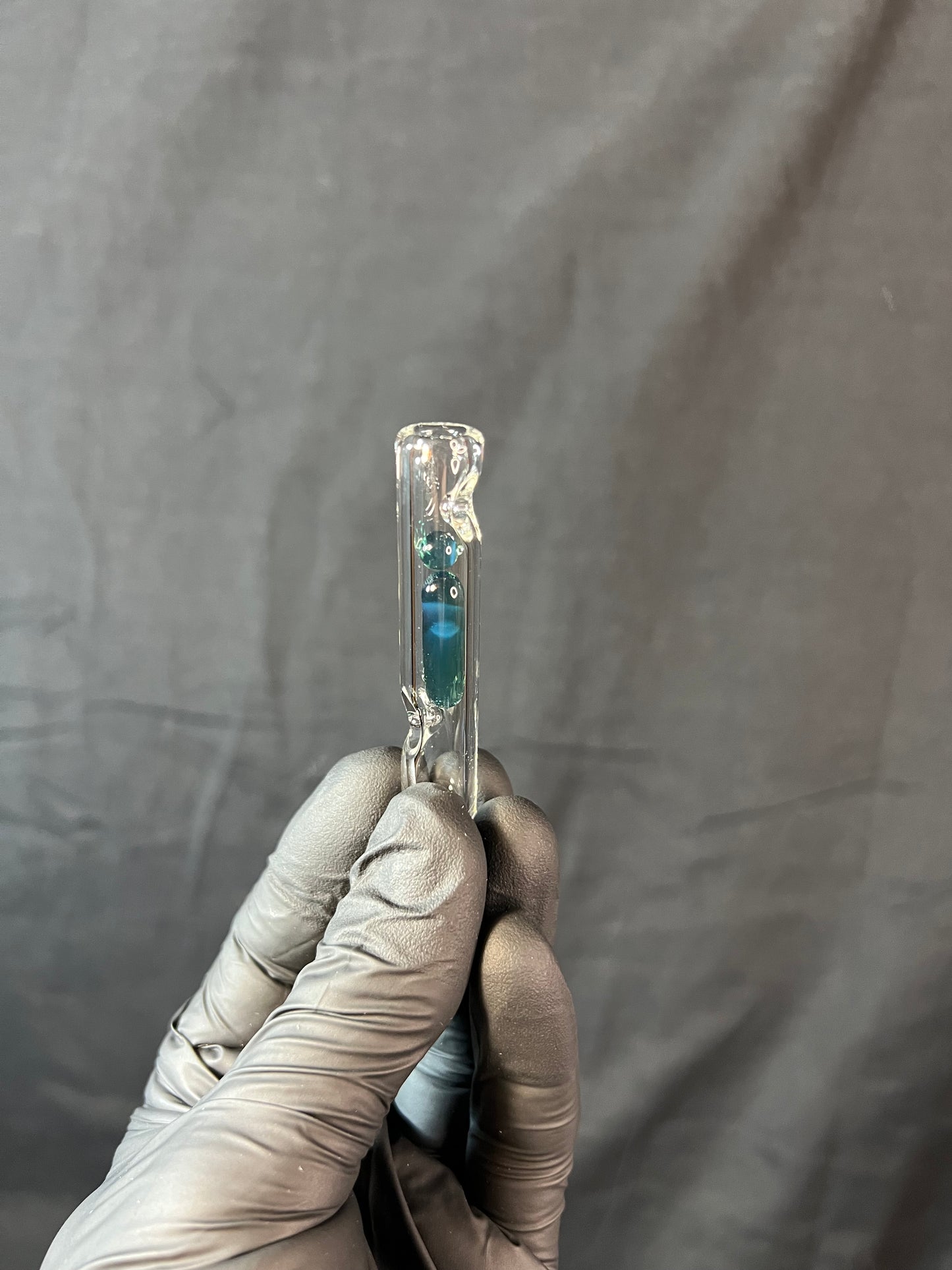 Potv Lobo/ One Glass Terp pill/ marble stem - blue waves opal