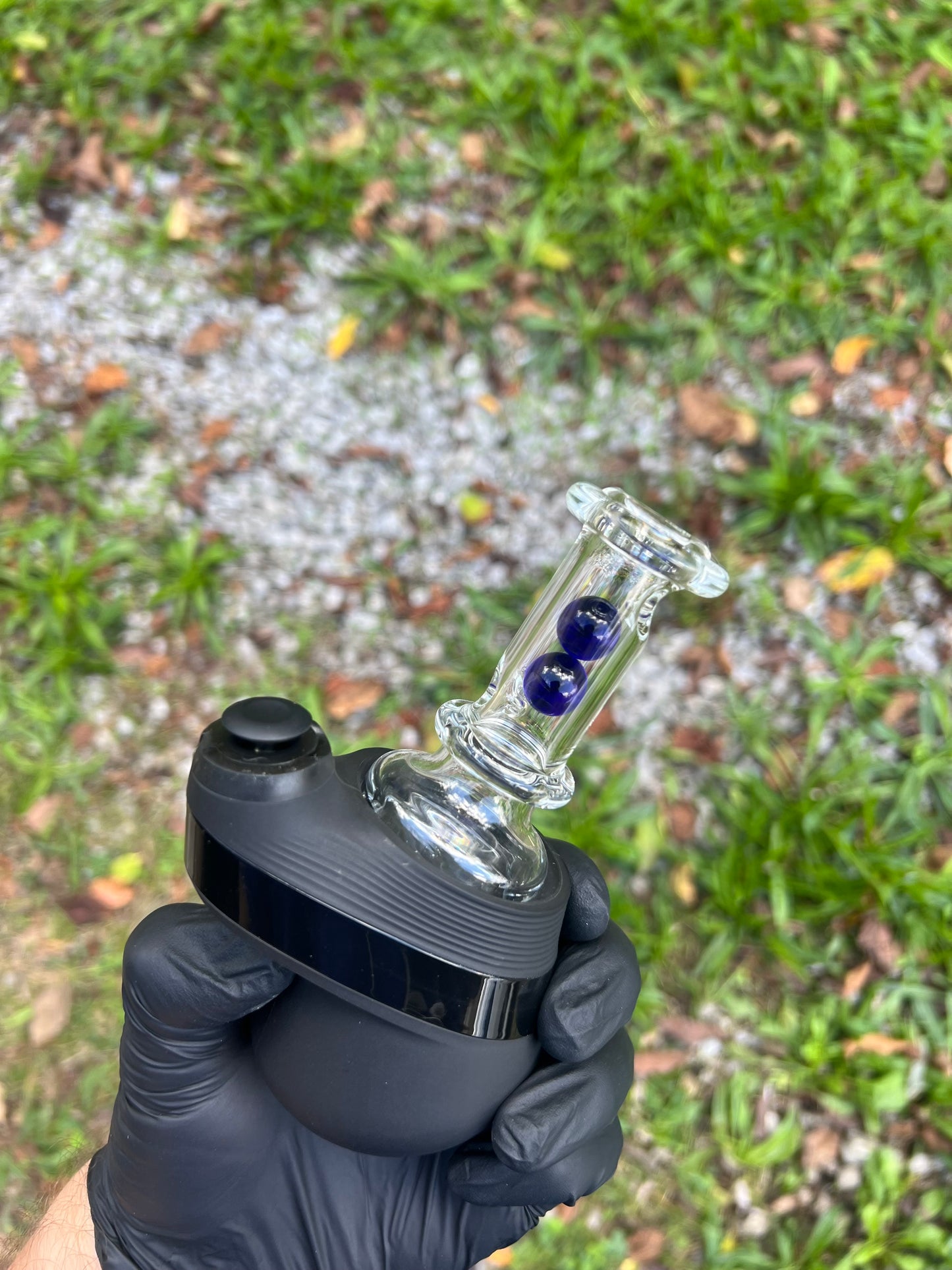 Puffco Peak Dry Marble Top - Cobalt Blue