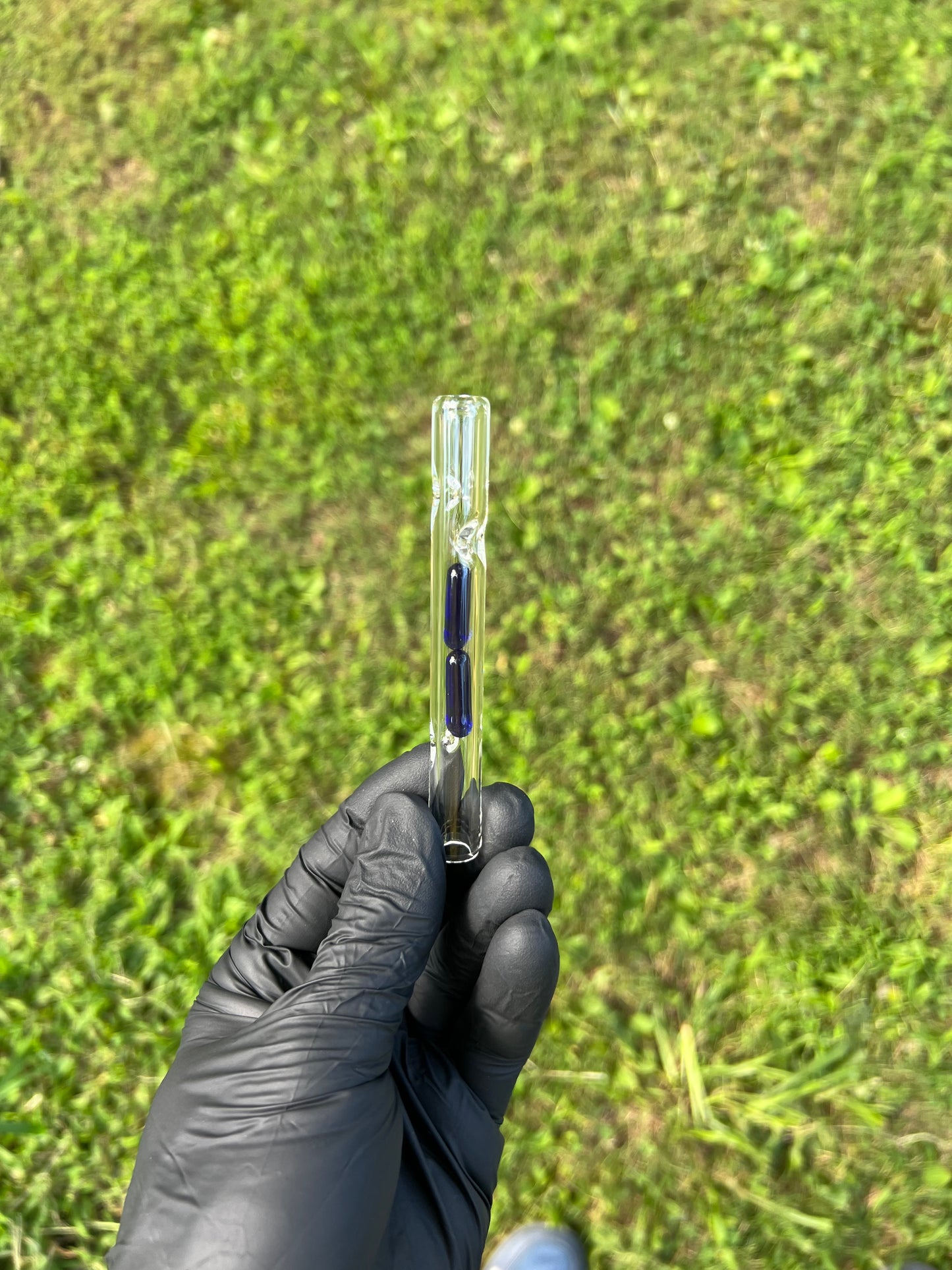 Firewood 11/ Glass 2 Terp Pill Stem- cobalt