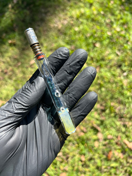 Dynavap Stem w/ Silver Fume MP and Marbles- Marina